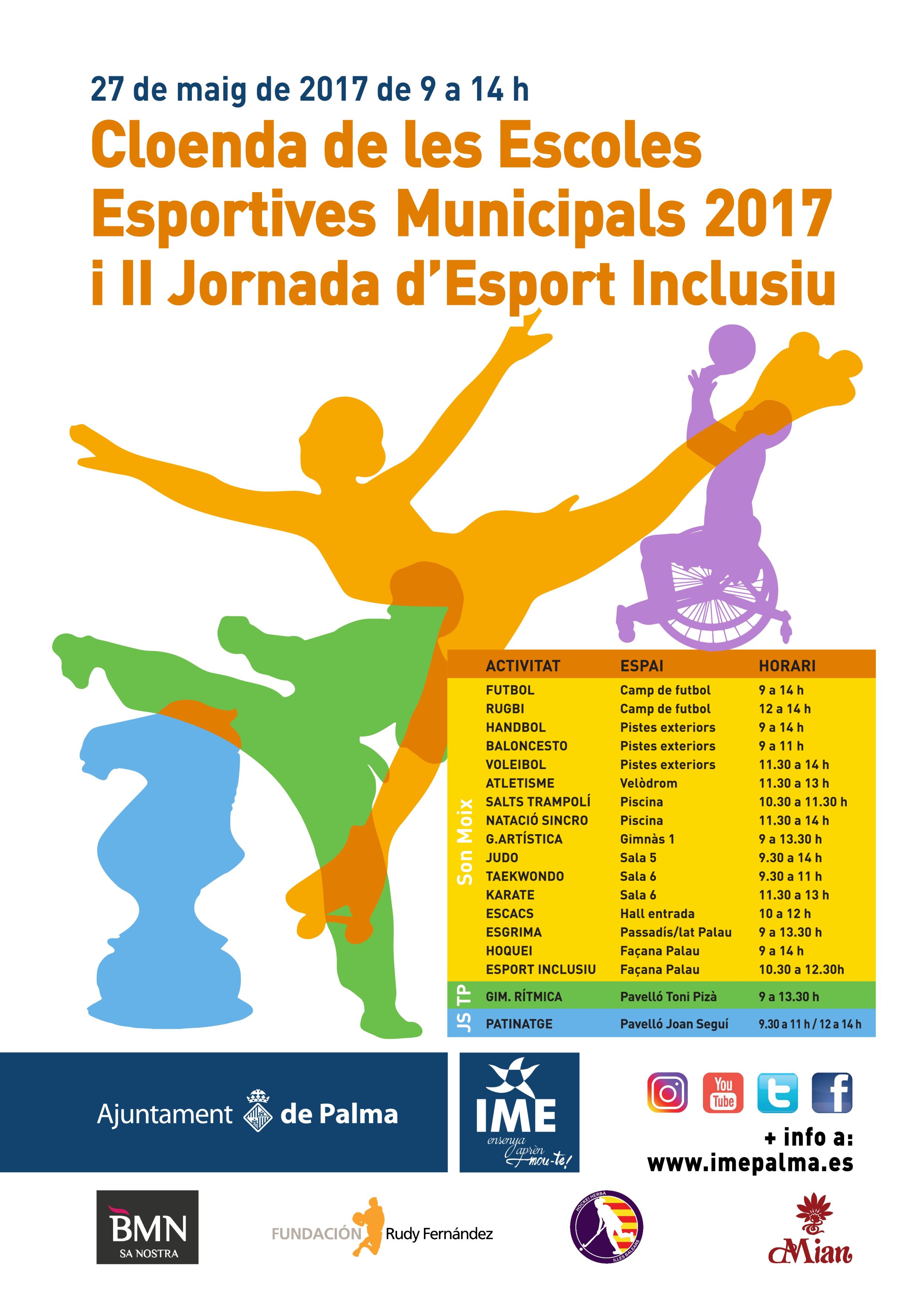 CLAUSURA DE LAS ESCUELAS DEPORTIVAS MUNICIPALES Y II JORNADA DE DEPORTE INCLUSIVO